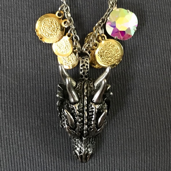 The Hobbit J. R. R. Tolkien Handmade Literature Necklace, Smaug Arkenstone Ring - Picture 4 of 16